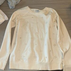 Floral bejeweled old navy crewneck sweatshirts size medium